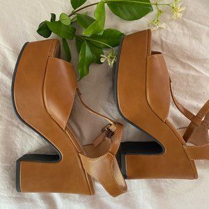 Modcloth T-Strap 1970's Platform High Heels